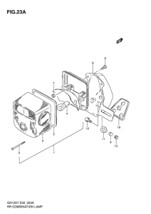 GN125 Задний комбинированный сигнал