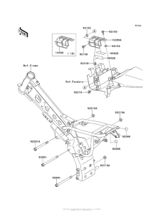  Крепление двигателя