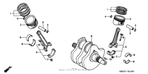 VT750C Коленвал