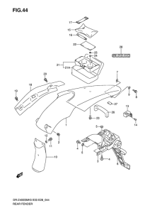 DR-Z400 Заднее крыло