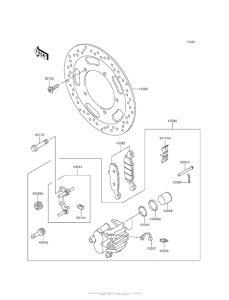 VN900 Передний тормоз