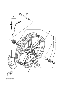 YZF-R125 Переднее колесо