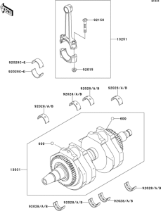EJ800 Коленвал