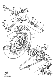 FZX750 Переднее колесо