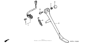 VT1100C2 Подножка