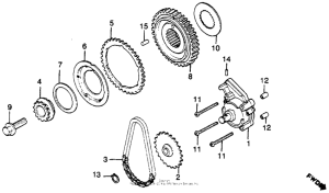 CM450 Cm450a oil pump