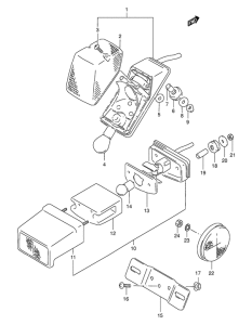 DR350 Задний фонарь