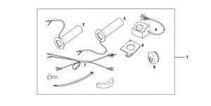 VTX1300S Grip heater custom's