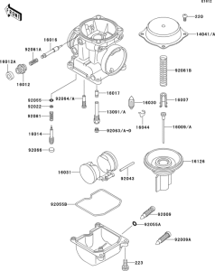 ZG1200 Carburetor parts(1 / 2)