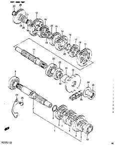 RG125 Трансмиссия