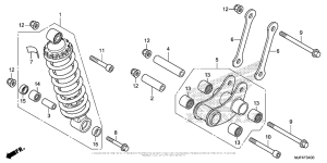 CTX700N Задние амортизаторы