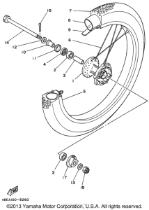 XT225H Переднее колесо