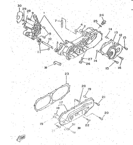 CW50RS Картер двигателя