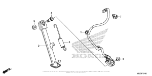 CB500X (ABS) Подножка