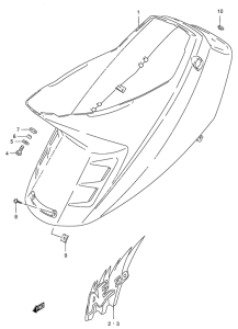 AE50 Обтекатель задний