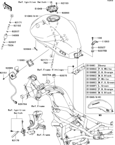 ER650 Топливный бак
