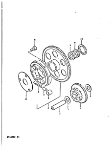 GS550 Муфта стартера