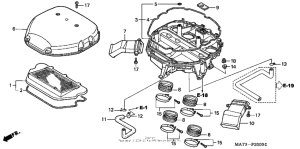 CBR1100XX Воздухоочиститель 97-98