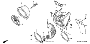 CR250R Air cleaner ('02-'04)