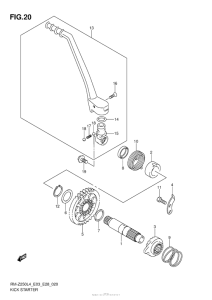 RM-Z250 Кик стартер