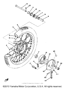 MX100F Переднее колесо