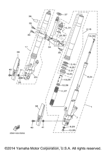 XV17PCTC Передняя вилка