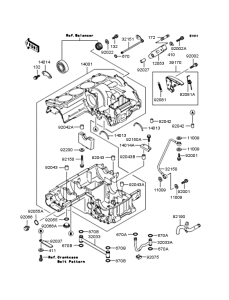 ZX1100 Картер двигателя
