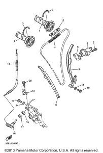 WR400FK Цепь механизма газораспределения