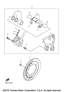 XVS950XR Задний суппорт