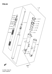 DL1000 Передняя вилка