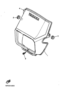 XT600 Обтекатель 1