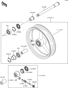 ZX400 Переднее колесо