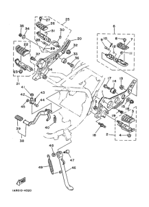 RZ250R ｽﾀﾝﾄﾞ. ﾌｰﾄﾚｽﾄ