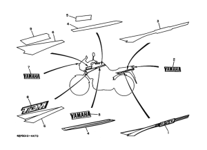 TDM850 ｸﾞﾗﾌｲﾂｸ. ｴﾝﾌﾞﾚﾑ