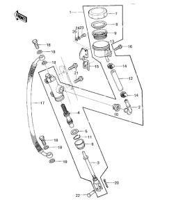 KZ1000 Задний тормозной цилиндр