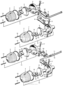 CL100 Задний фонарь