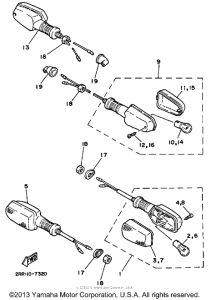 YSR50W Поворотники