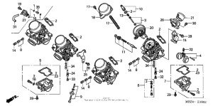 CB600F Carburetor (component parts) (1)