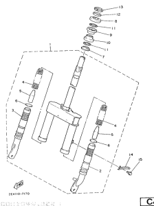 SH50 Передняя вилка