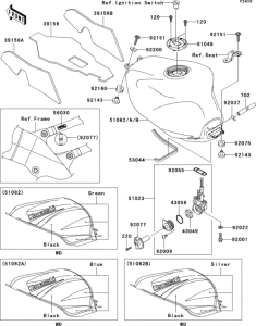 ZX900 Fuel tank(zx900-f1p)