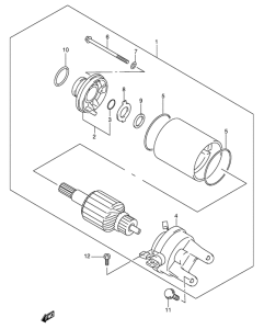 AN400 Стартерный мотор