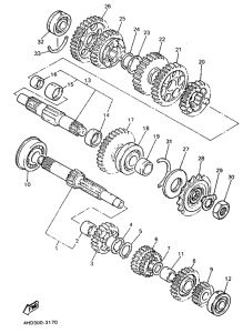 YZF750R Трансмиссия