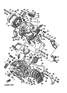 XV535 XV535G Головка цилиндров