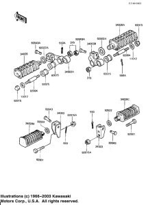 KZ650 Подножки