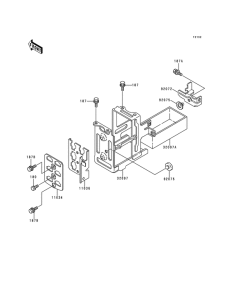 KZ1000 Ящик аккумуляторной батареи