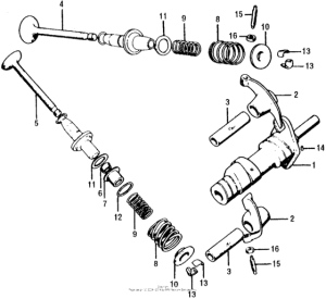 CT90 Распределительный вал и клапана