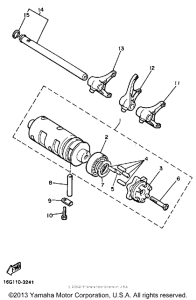 XJ900RK Shift cam-fork