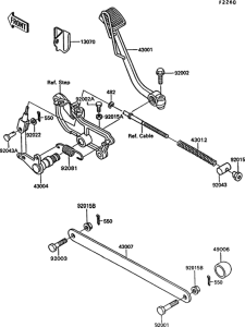  Педаль тормоза