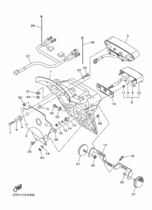 XVS1300CU Taillight unit ass`y