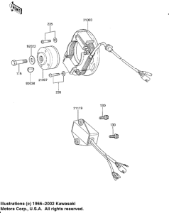 KX125 Ignition / generator